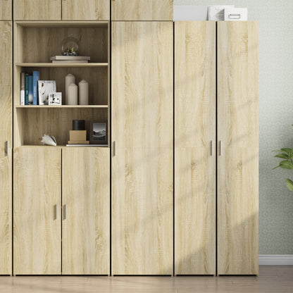 Skříň Highboard Dub Sonoma 45 X 42,5 X 185 Cm Kompozitní Dřevo