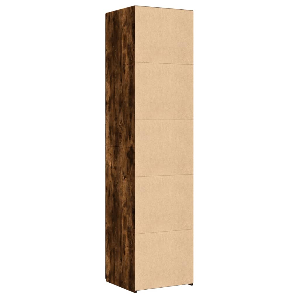 Skříň Highboard Kouřový Dub 45 X 42,5 X 185 Cm Kompozitní Dřevo