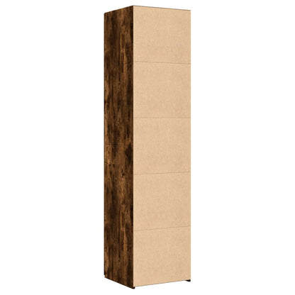 Skříň Highboard Kouřový Dub 45 X 42,5 X 185 Cm Kompozitní Dřevo