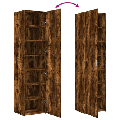 Skříň Highboard Kouřový Dub 45 X 42,5 X 185 Cm Kompozitní Dřevo
