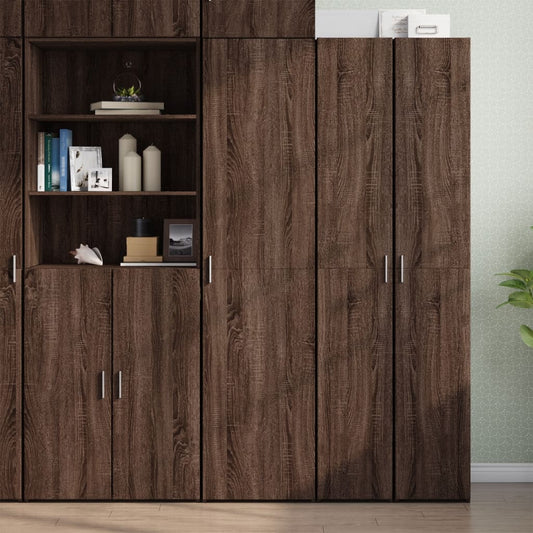 Skříň Highboard 45 X 42,5 X 185 Cm Kompozitní Dřevo