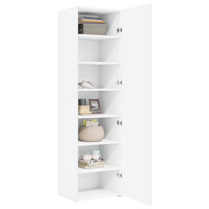 Skříň Highboard 50 X 42,5 X 185 Cm Kompozitní Dřevo