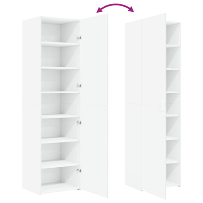 Skříň Highboard 50 X 42,5 X 185 Cm Kompozitní Dřevo