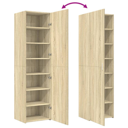 Skříň Highboard 50 X 42,5 X 185 Cm Kompozitní Dřevo