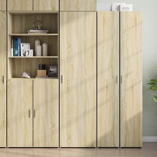 Skříň Highboard 50 X 42,5 X 185 Cm Kompozitní Dřevo