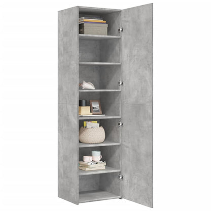 Skříň Highboard Betonově Šedá 50X42,5X185 Cm Kompozitní Dřevo
