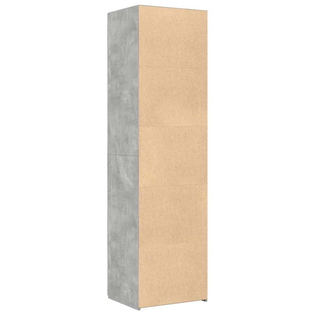 Skříň Highboard Betonově Šedá 50X42,5X185 Cm Kompozitní Dřevo