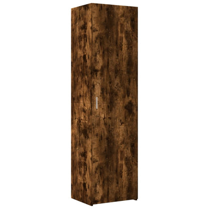 Skříň Highboard Kouřový Dub 50 X 42,5 X 185 Cm Kompozitní Dřevo
