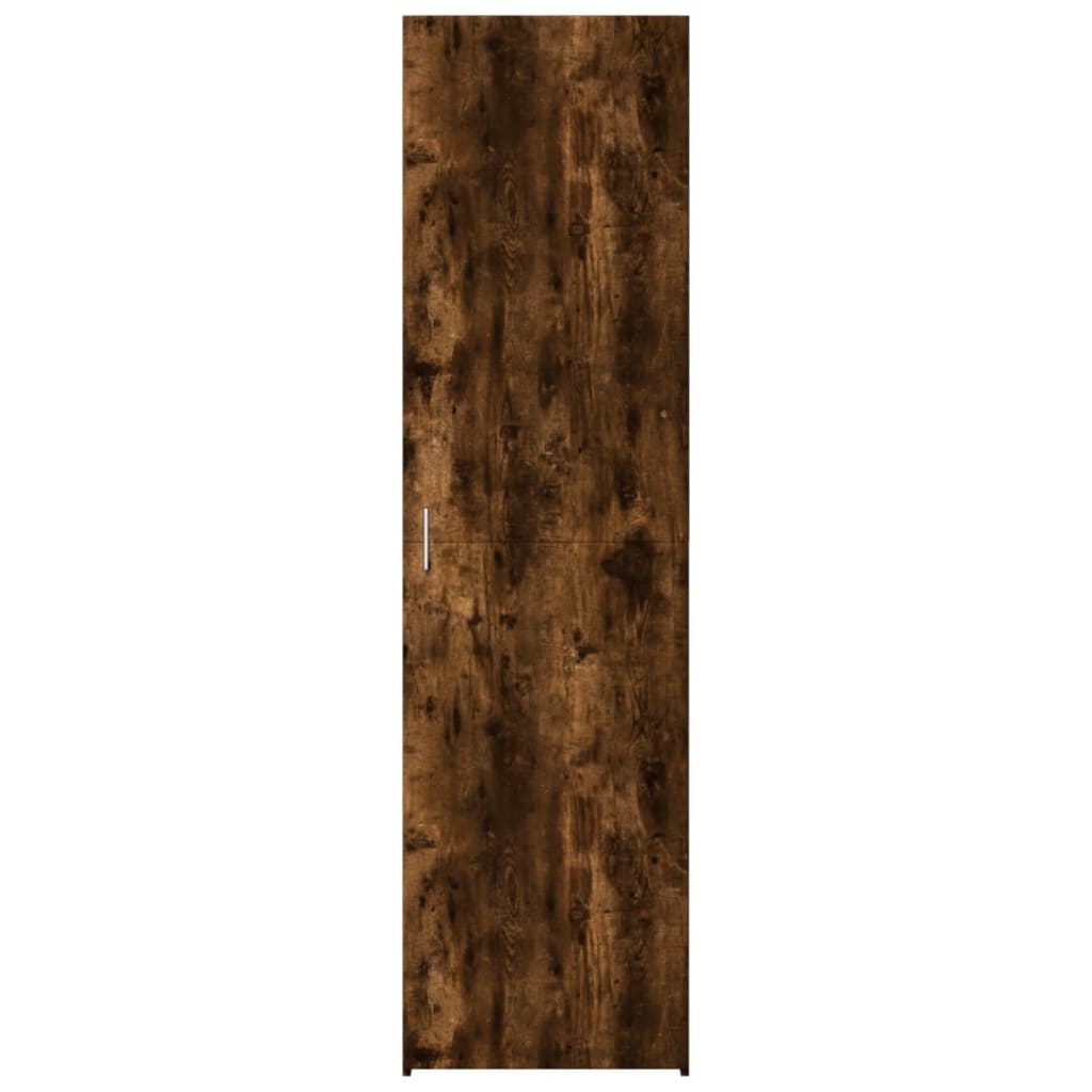 Skříň Highboard Kouřový Dub 50 X 42,5 X 185 Cm Kompozitní Dřevo