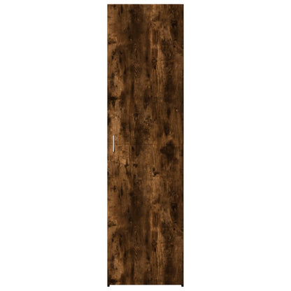 Skříň Highboard Kouřový Dub 50 X 42,5 X 185 Cm Kompozitní Dřevo