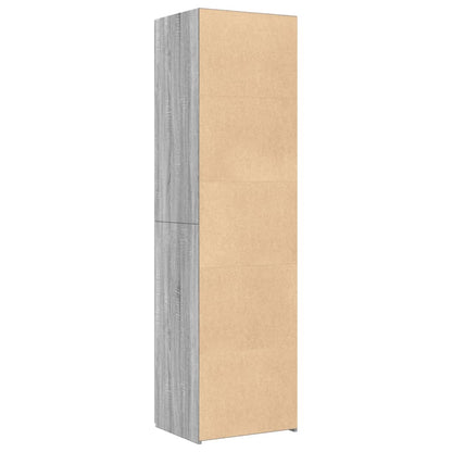 Skříň Highboard Šedá Sonoma 50 X 42,5 X 185 Cm Kompozitní Dřevo