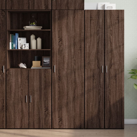 Skříň Highboard 50 X 42,5 X 185 Cm Kompozitní Dřevo