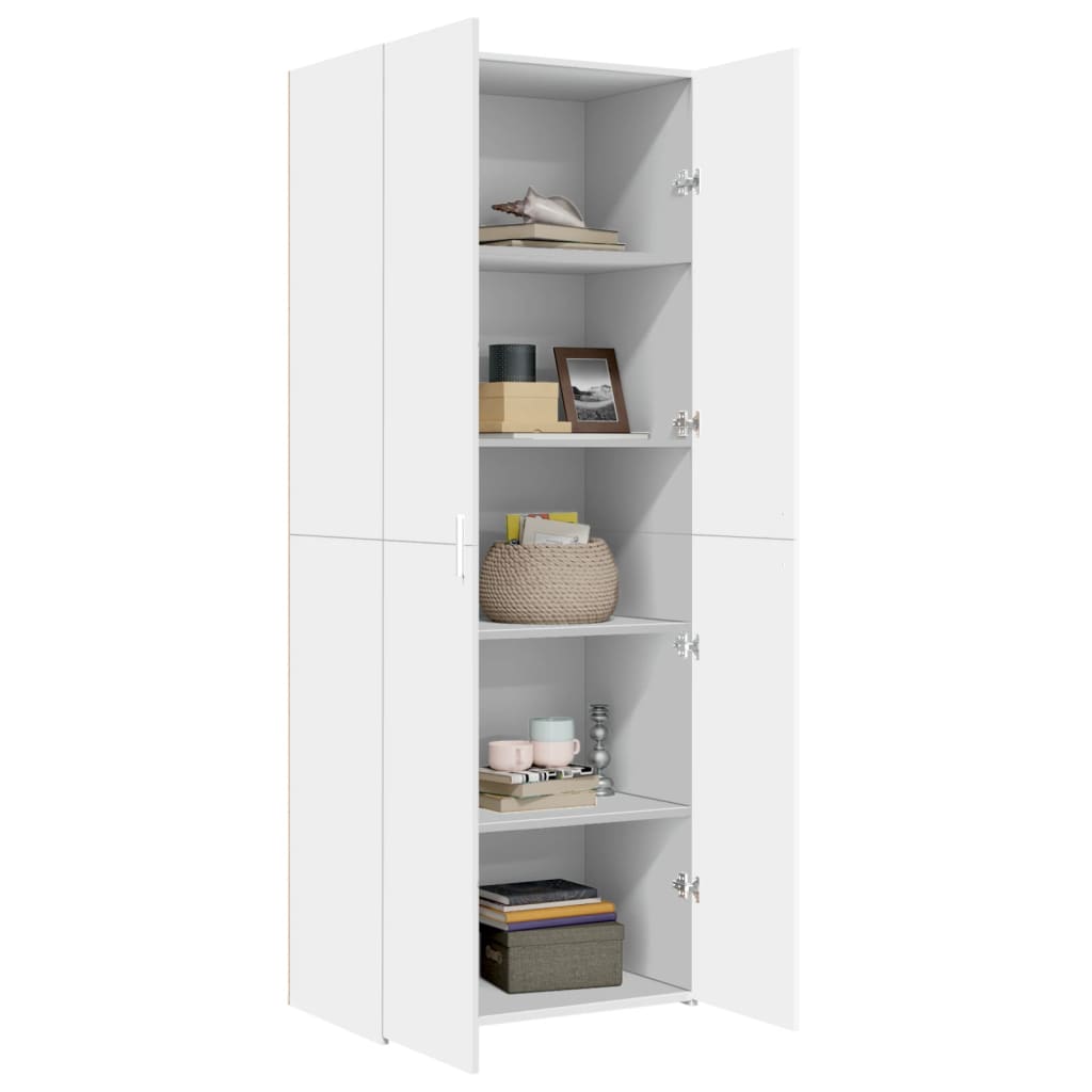 Skříň Highboard 70 X 42,5 X 185 Cm Kompozitní Dřevo