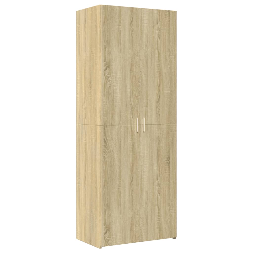 Skříň Highboard 70 X 42,5 X 185 Cm Kompozitní Dřevo