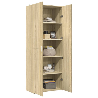 Skříň Highboard 70 X 42,5 X 185 Cm Kompozitní Dřevo