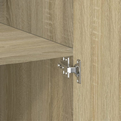 Skříň Highboard 70 X 42,5 X 185 Cm Kompozitní Dřevo