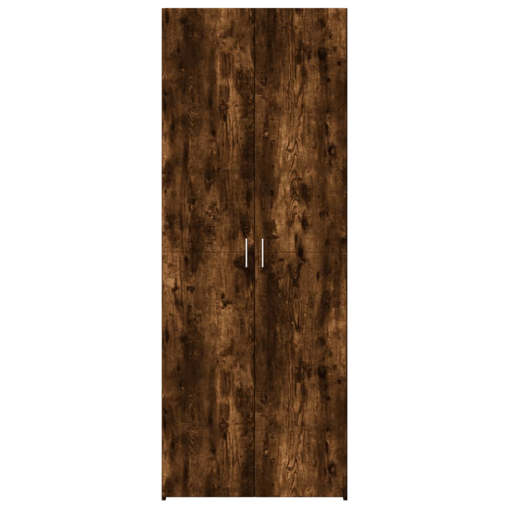 Skříň Highboard Kouřový Dub 70 X 42,5 X 185 Cm Kompozitní Dřevo