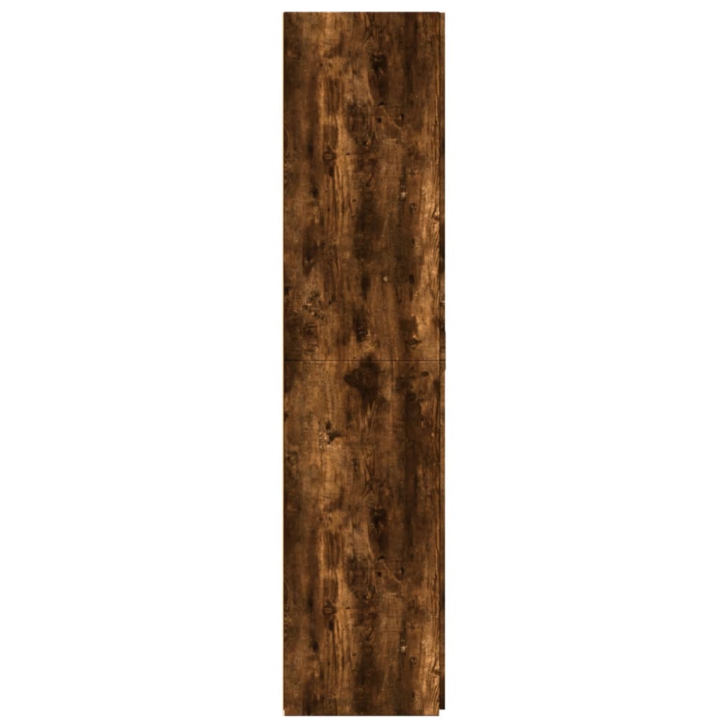 Skříň Highboard Kouřový Dub 70 X 42,5 X 185 Cm Kompozitní Dřevo