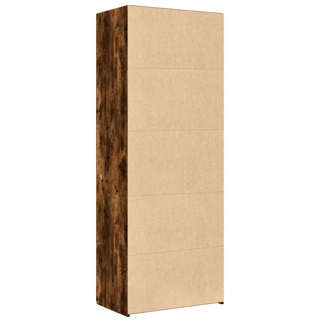 Skříň Highboard Kouřový Dub 70 X 42,5 X 185 Cm Kompozitní Dřevo