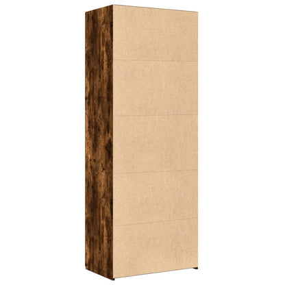 Skříň Highboard Kouřový Dub 70 X 42,5 X 185 Cm Kompozitní Dřevo