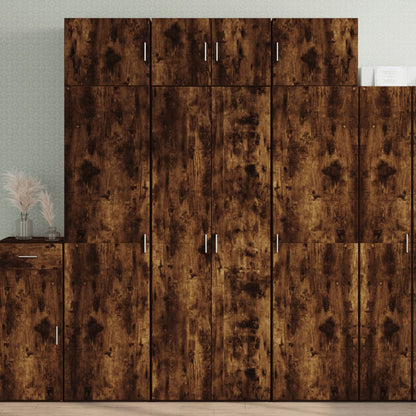 Skříň Highboard Kouřový Dub 70 X 42,5 X 185 Cm Kompozitní Dřevo