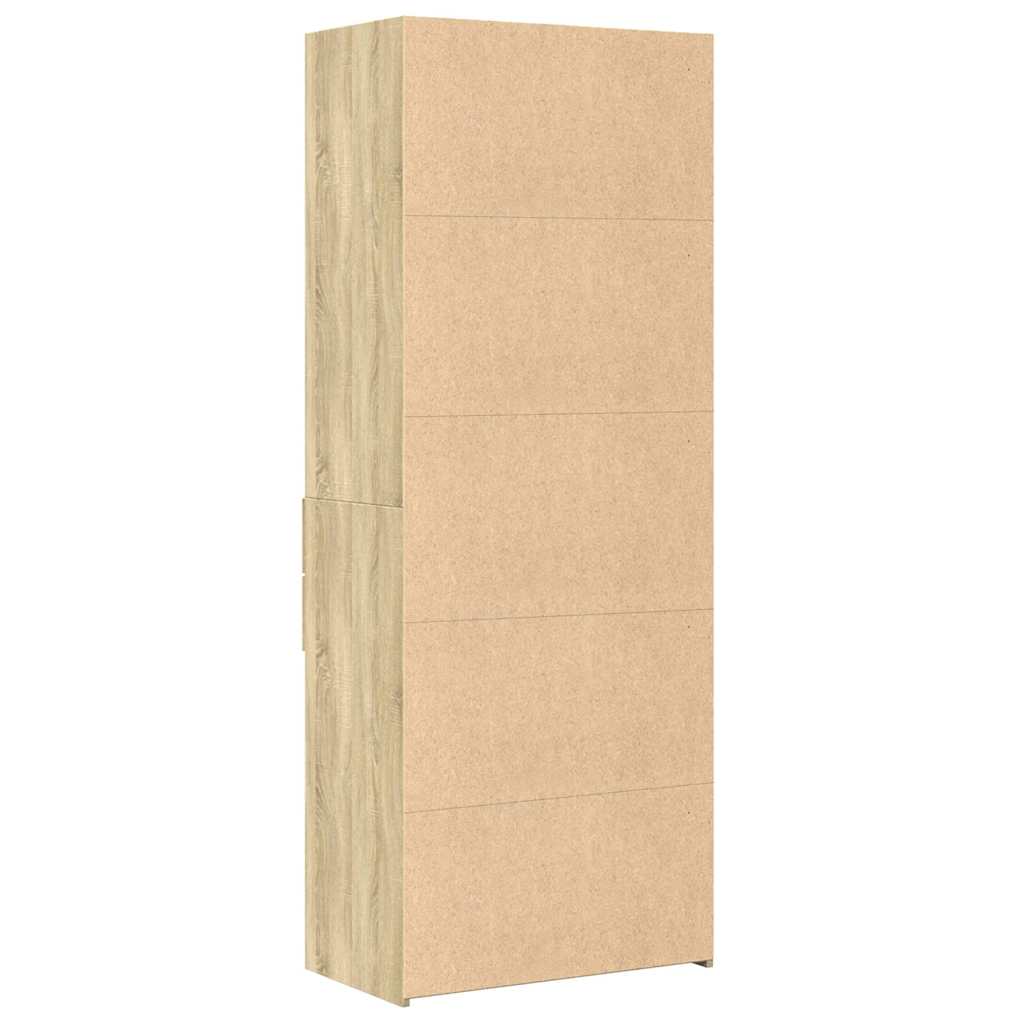 Skříň Highboard Dub Sonoma 70 X 42,5 X 185 Cm Kompozitní Dřevo