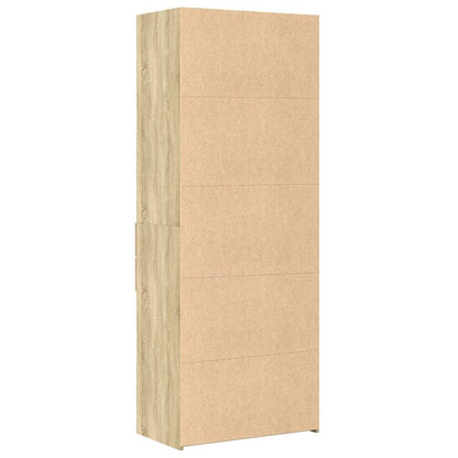 Skříň Highboard Dub Sonoma 70 X 42,5 X 185 Cm Kompozitní Dřevo