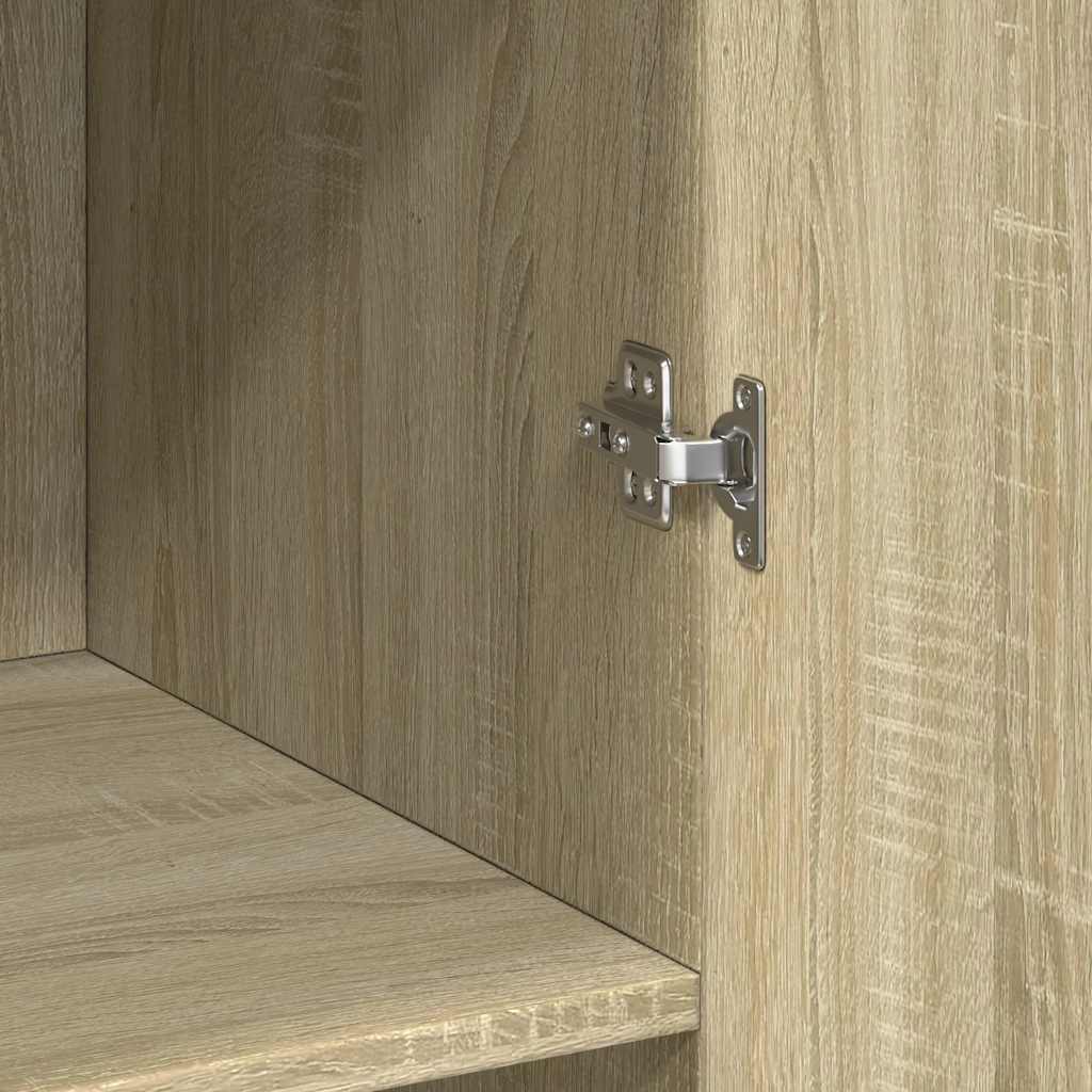 Skříň Highboard Dub Sonoma 70 X 42,5 X 185 Cm Kompozitní Dřevo