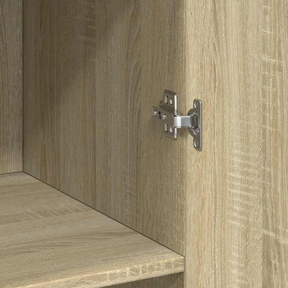 Skříň Highboard Dub Sonoma 70 X 42,5 X 185 Cm Kompozitní Dřevo
