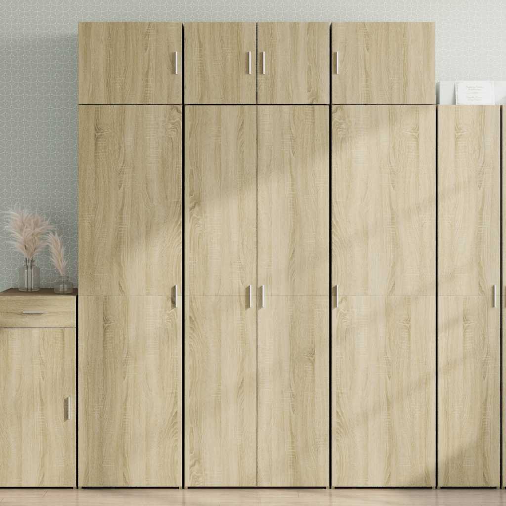 Skříň Highboard Dub Sonoma 70 X 42,5 X 185 Cm Kompozitní Dřevo