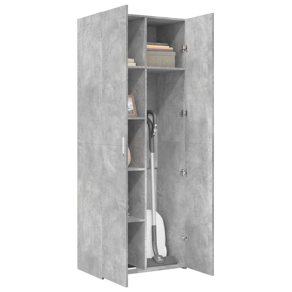 Skříň Highboard Betonově Šedá 70X42,5X185 Cm Kompozitní Dřevo