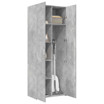 Skříň Highboard Betonově Šedá 70X42,5X185 Cm Kompozitní Dřevo