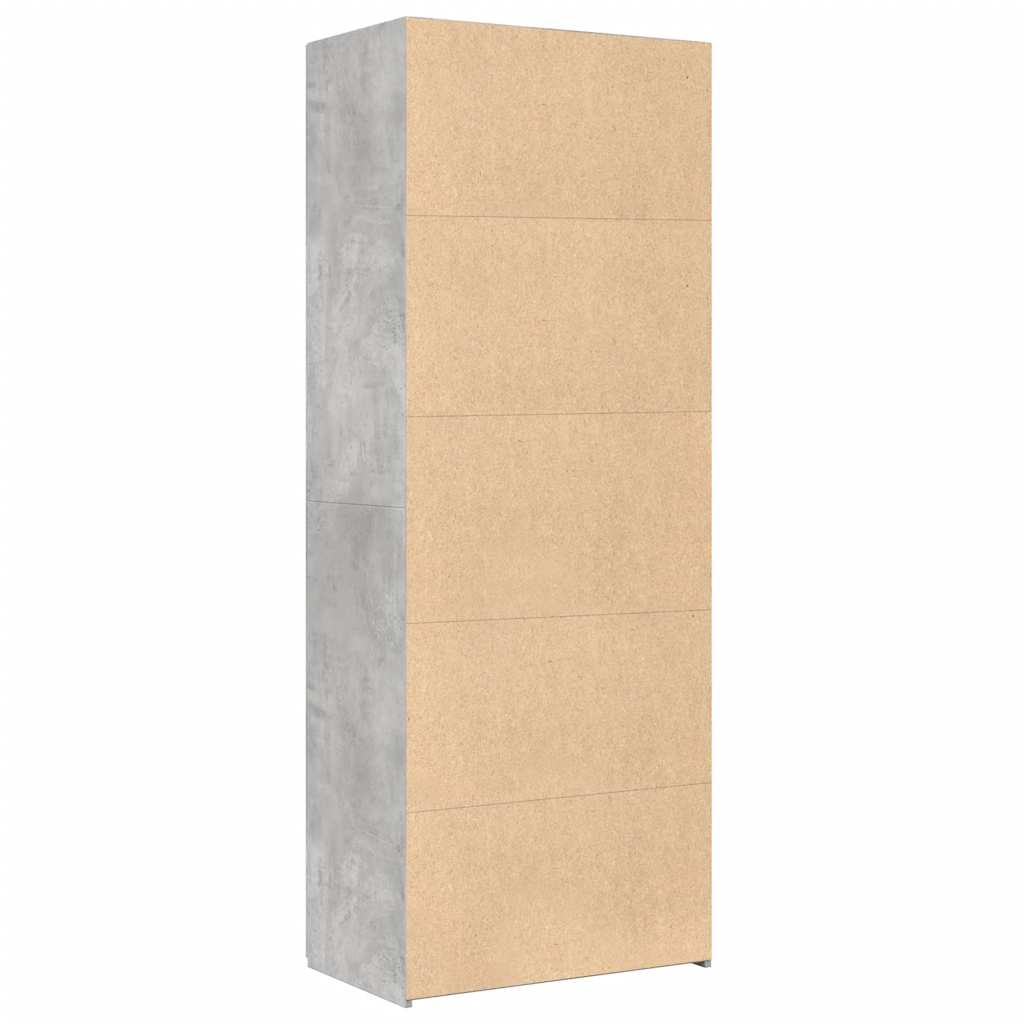 Skříň Highboard Betonově Šedá 70X42,5X185 Cm Kompozitní Dřevo