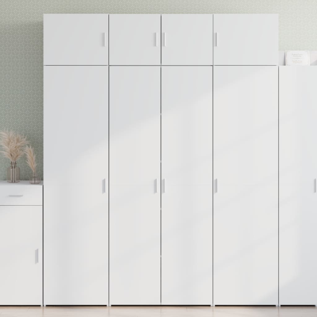 Skříň Highboard 80 X 42,5 X 185 Cm Kompozitní Dřevo