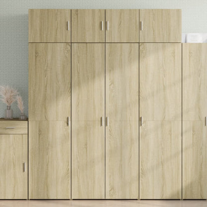 Skříň Highboard 80 X 42,5 X 185 Cm Kompozitní Dřevo