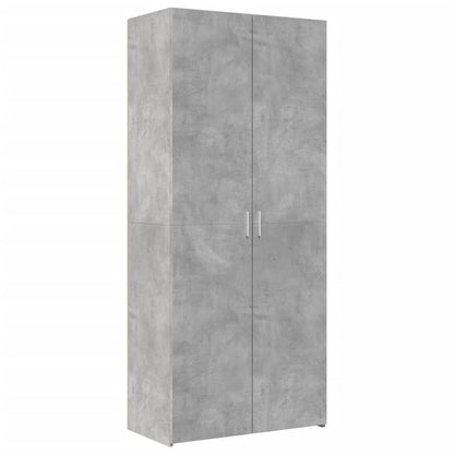 Skříň Highboard Betonově Šedá 80X42,5X185 Cm Kompozitní Dřevo
