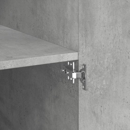 Skříň Highboard Betonově Šedá 80X42,5X185 Cm Kompozitní Dřevo
