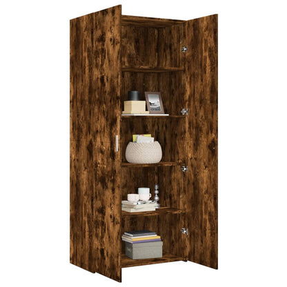 Skříň Highboard 80 X 42,5 X 185 Cm Kompozitní Dřevo