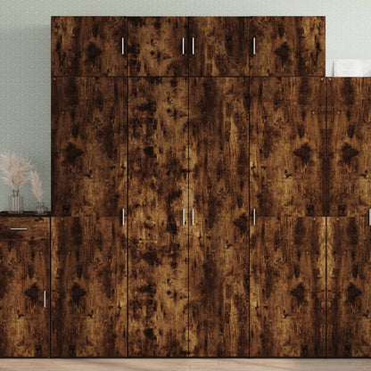Skříň Highboard 80 X 42,5 X 185 Cm Kompozitní Dřevo