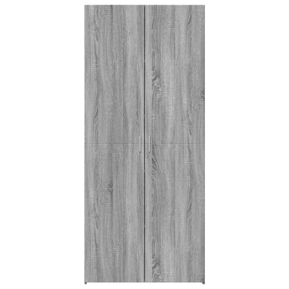 Skříň Highboard Šedá Sonoma 80 X 42,5 X 185 Cm Kompozitní Dřevo