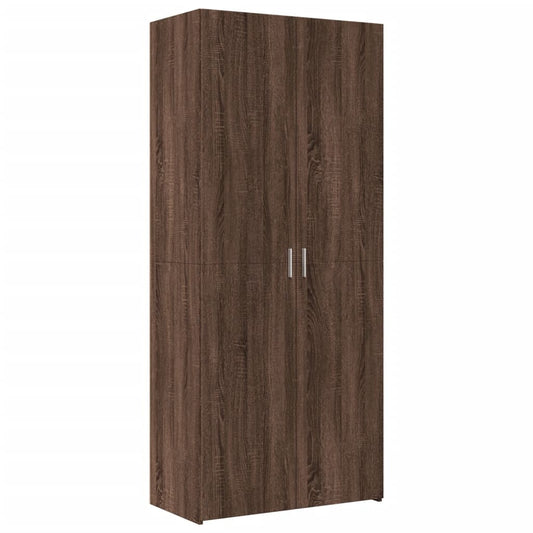 Skříň Highboard 80 X 42,5 X 185 Cm Kompozitní Dřevo