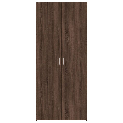 Skříň Highboard 80 X 42,5 X 185 Cm Kompozitní Dřevo