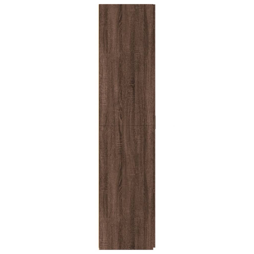 Skříň Highboard 80 X 42,5 X 185 Cm Kompozitní Dřevo