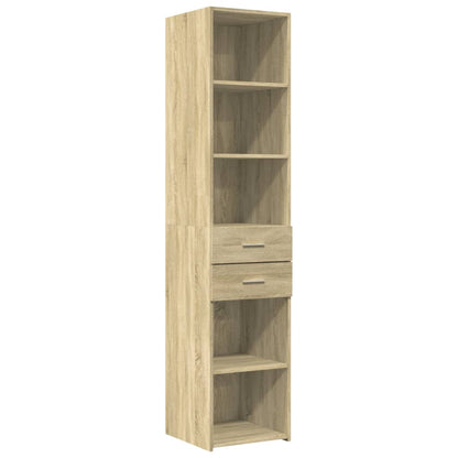 Skříň Highboard Dub Sonoma 40 X 42,5 X 185 Cm Kompozitní Dřevo