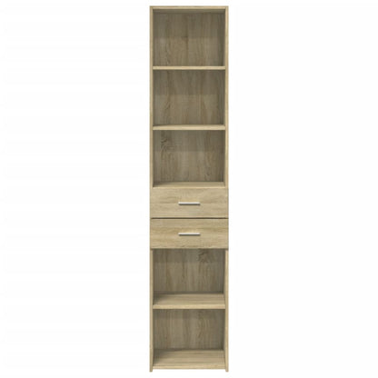 Skříň Highboard Dub Sonoma 40 X 42,5 X 185 Cm Kompozitní Dřevo