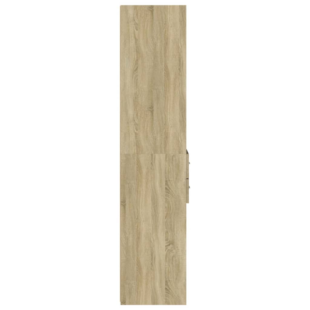 Skříň Highboard Dub Sonoma 40 X 42,5 X 185 Cm Kompozitní Dřevo