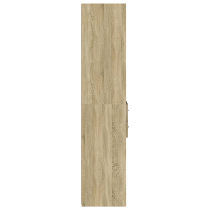 Skříň Highboard Dub Sonoma 40 X 42,5 X 185 Cm Kompozitní Dřevo