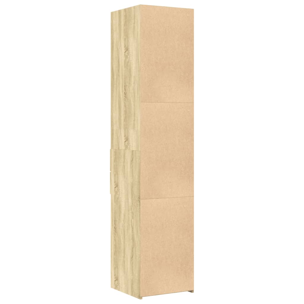 Skříň Highboard Dub Sonoma 40 X 42,5 X 185 Cm Kompozitní Dřevo
