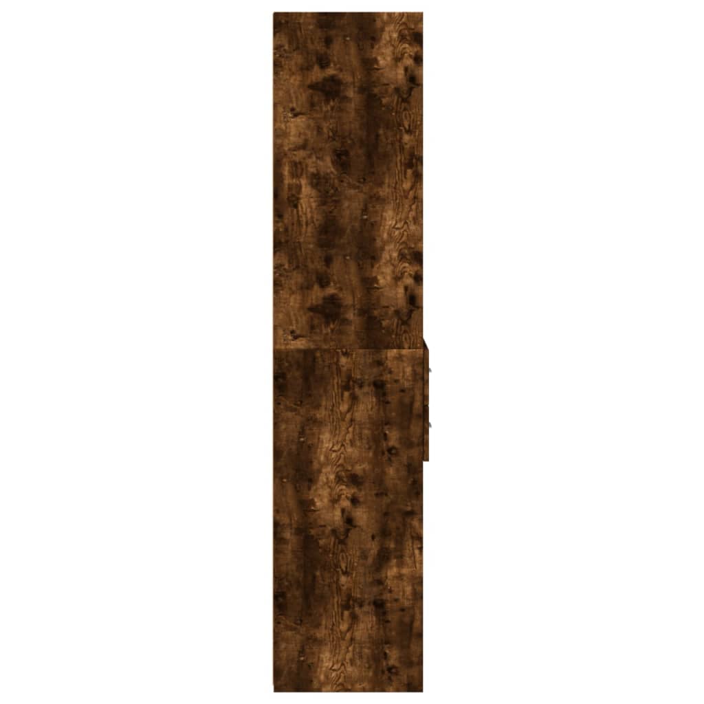 Skříň Highboard Kouřový Dub 40 X 42,5 X 185 Cm Kompozitní Dřevo