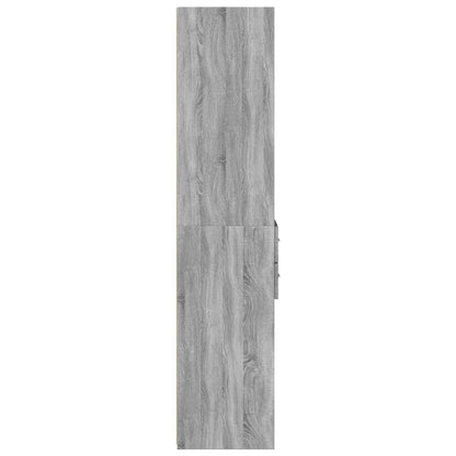 Skříň Highboard Šedá Sonoma 40 X 42,5 X 185 Cm Kompozitní Dřevo